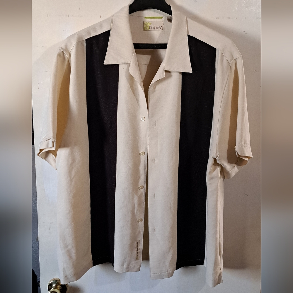 Men's Cubavera Shirt 2XL Music Theme